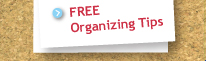 Get free organizing tips to help you remove clutter