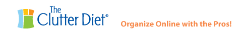 Reduce clutter by organizing online with Clutter Diet's team of professional organizers